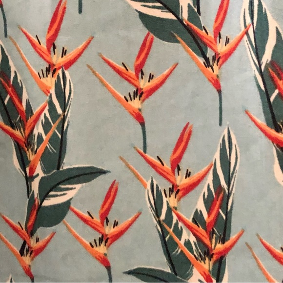 NWT Mens Tropical Bird of Paradise Aqua Shirt XXXL - Picture 2 of 7